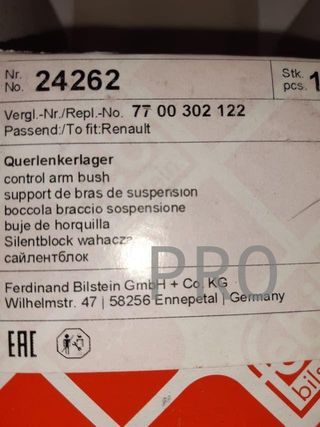 Silentblock  rueda Renault nuevo