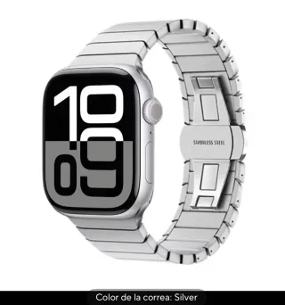 2 Correas Apple Watch/Smartwatch Acero Inoxidable