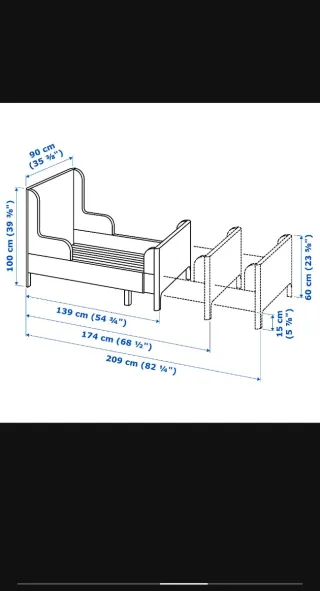Cama extensible busunge infantil rosa