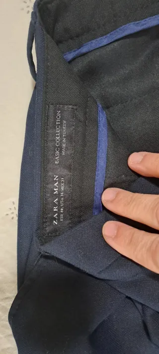 Traje de chaqueta Zara azul