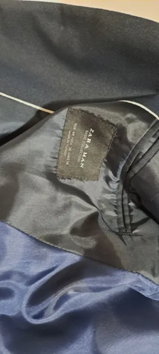 Traje de chaqueta Zara azul