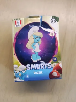 Puzzle Smurfs Pitufina KFC 20 piezas