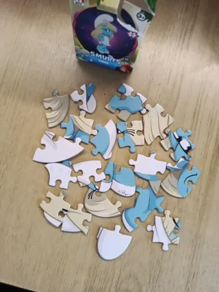 Puzzle Smurfs Pitufina KFC 20 piezas