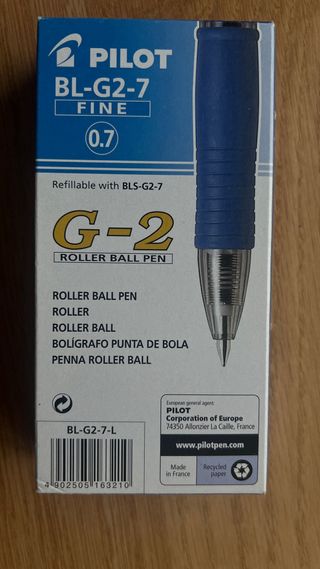 Caja 12 Bolígrafos Pilot G-2 0.7 Gel