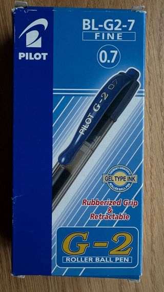 Caja 12 Bolígrafos Pilot G-2 0.7 Gel