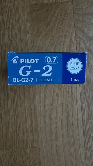 Caja 12 Bolígrafos Pilot G-2 0.7 Gel