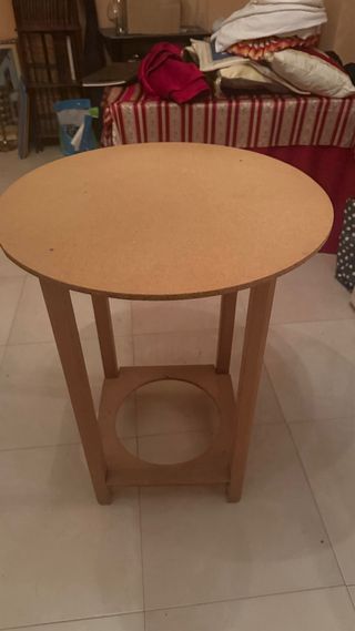 Mesa camilla redonda madera