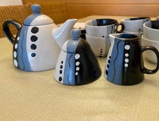 Juego de té/café cerámica nuevo