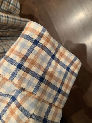 Camisa Massimo Dutti cuadros azul y marrón