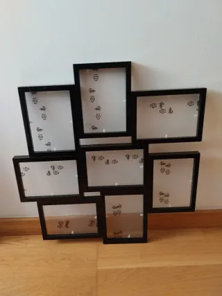 Marco collage 8 fotos negro