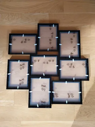 Marco collage 8 fotos negro