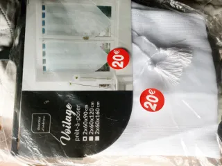 Cortina Voilage 2x60x90 cm