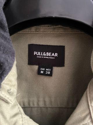 Chaqueta Camisa Pull&Bear Verde Talla M