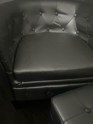 Sillón moderno plata