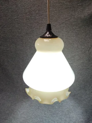 Lampara de techo de opalina