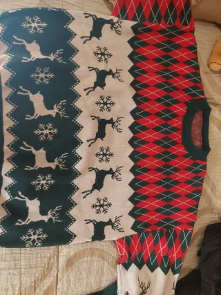 Jersey Navideño Rebeca Renos y Copos Nieve