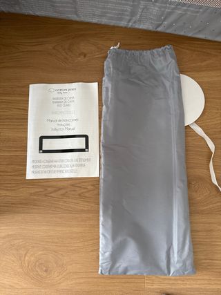 Barrera Cama Bebé Gris Estrellas