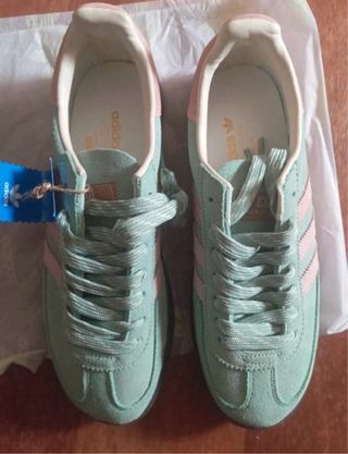 Zapatillas Adidas Handball Spezial Verde/Rosa
