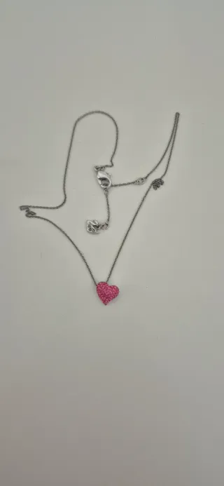 Colgante Corazón Rosa Swarovski