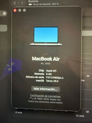 MacBook Air M1 2020 Gris Espacial