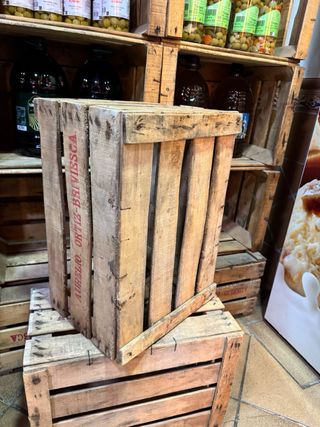 40 Cajas de Madera Antiguas Fruta