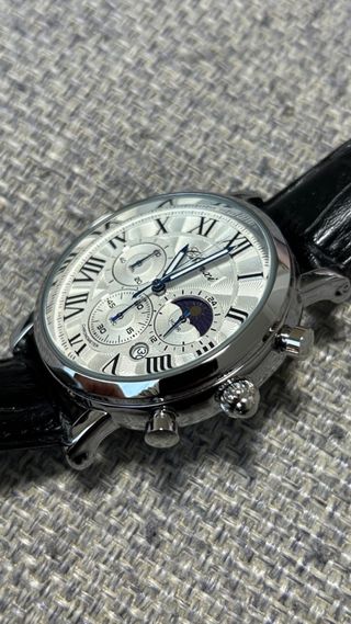 Reloj Hombre Negro/Plateado