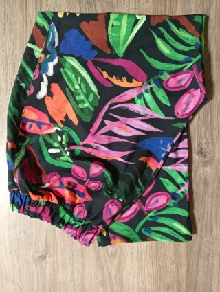 Pantalón estampado floral Talla XXL