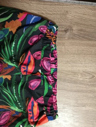 Pantalón estampado floral Talla XXL