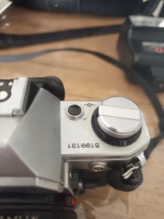 Canon AE-1 Set Cámara + Flash + Teleconvertidor