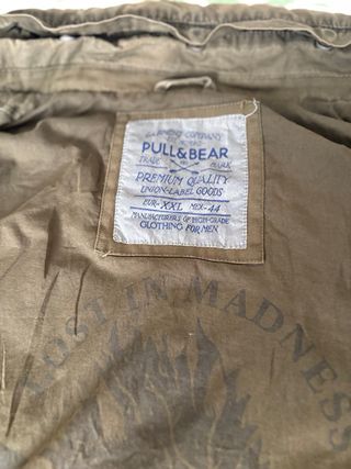 Chaqueta militar verde y azul