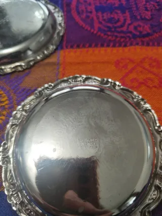 Sottobicchieri placcati argento vintage chic