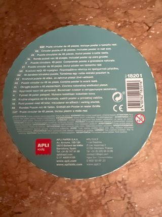 Puzzle Mapa Mundo Apli Kids