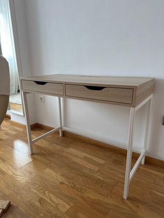 Escritorio Ikea Alex Madera y Blanco
