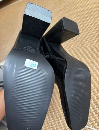 Botines negros tacón cómodos sin estrenar