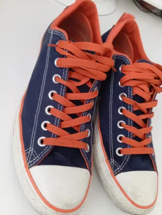 Converse All Star Azul/Naranja
