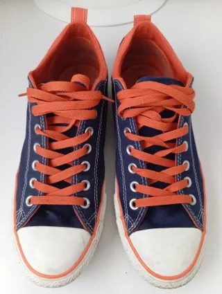 Converse All Star Azul/Naranja