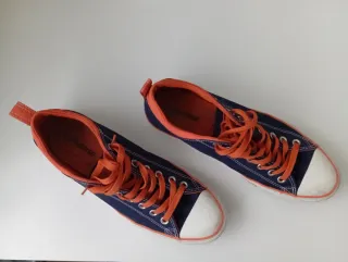 Converse All Star Azul/Naranja