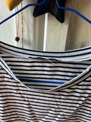 Camiseta Zara Rayas con Hombreras