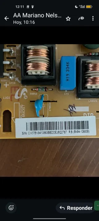 Fuente de alimentación  TV Samsung 32 pulgadas