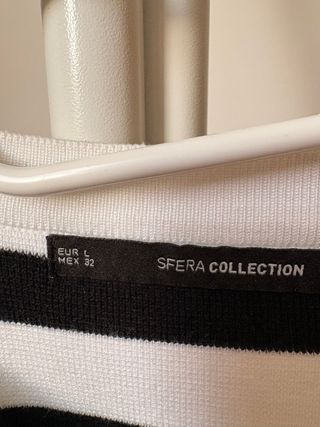 Chaqueta rayas blanco y negro Talla L