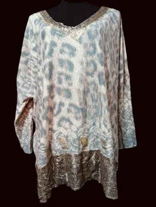 Blusa Talla 2XL con Lentejuelas