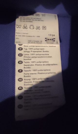 Portatutto Ikea tessuto viola