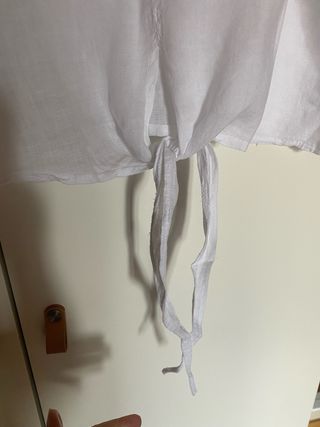 Blusa Florencia Blanca Talla Única lino