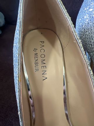 Zapatos Paco Mena by Menbur Plateados Talla 38
