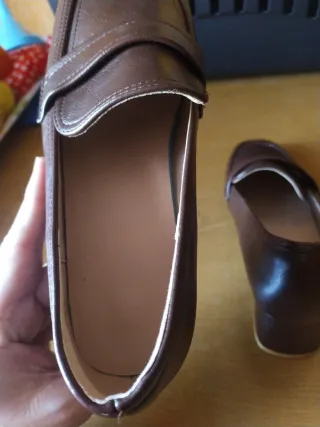 Zapatos mocasines mujer talla 41 marrones