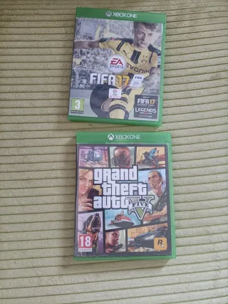 GTA V Xbox One + Caja FIFA 17