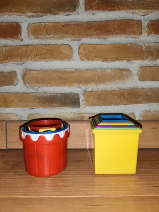 Juego de cubos apilables de colores para niños