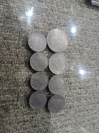 Monedas italianas antiguas Mussolinni