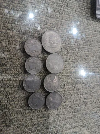 Monedas italianas antiguas Mussolinni