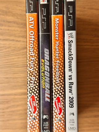 Lote 4 Juegos PSP: ATV, WWE, Monster Hunter
